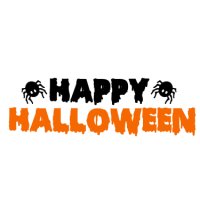 Appliqué Flex Halloween Happy écriture / 12 cm