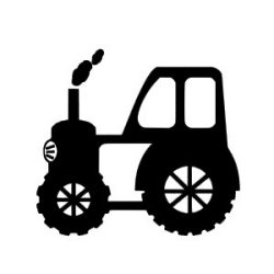 Appliqué Flex véhicule tracteur 1 / 12 cm