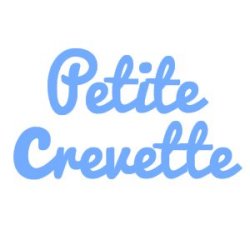Appliqué Flex Petite crevette / 10 cm