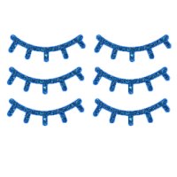 Appliqué Flex yeux cils mini (lot6) / 4 cm