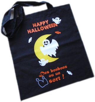 Sac Tote Bag Halloween thème Fantôme
