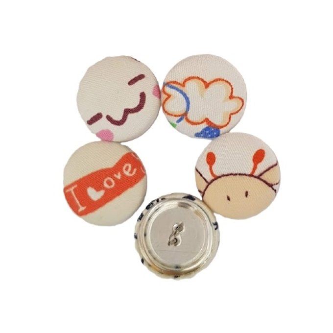 Bouton tissu à coudre Ref 11