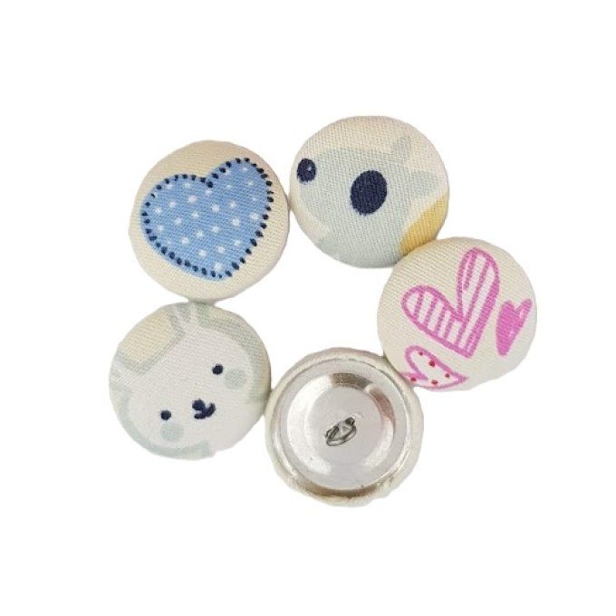 Bouton tissu à coudre Ref 14