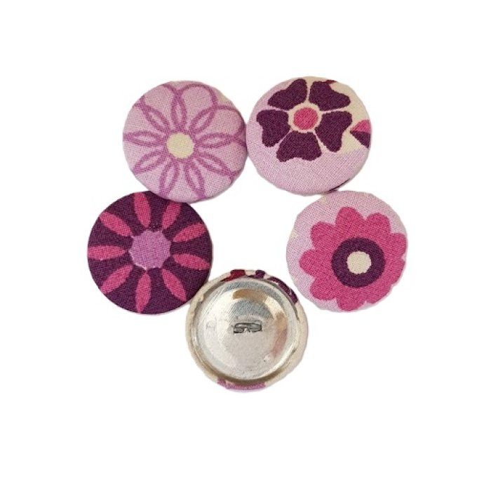 Bouton tissu à coudre Ref 4