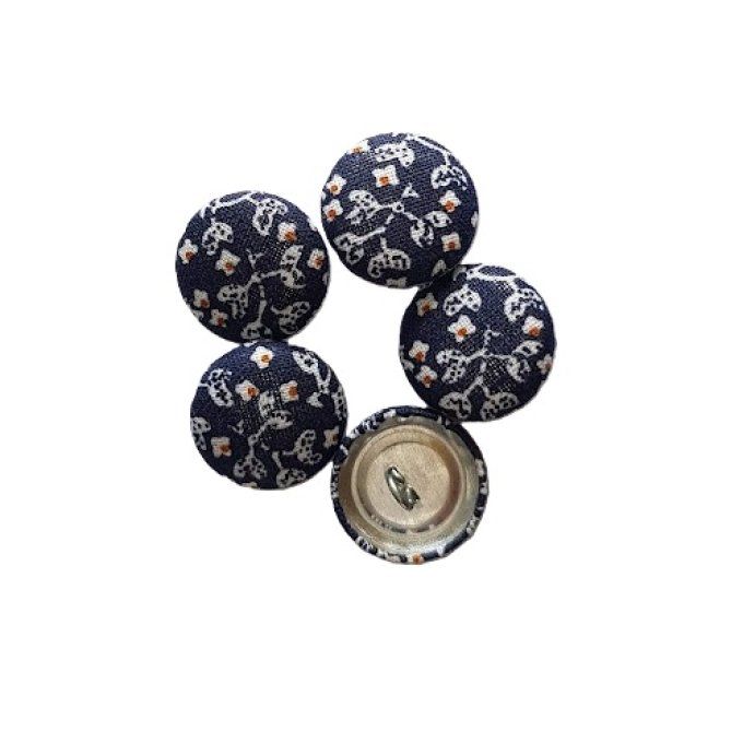 Bouton tissu à coudre Ref 25
