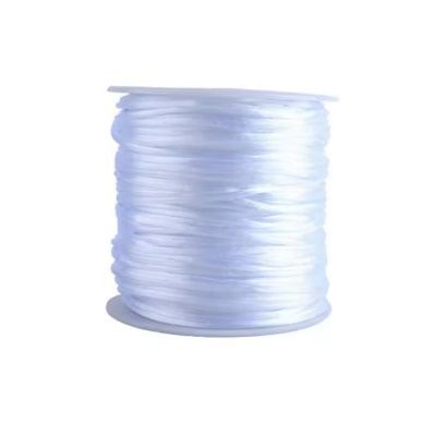 Cordon nylon satiné 1.5 mm - Blanc