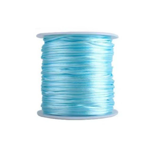 Cordon nylon satiné 1.5 mm - Bleu