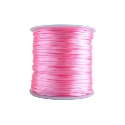 Cordon nylon satiné 1.5 mm - Rose