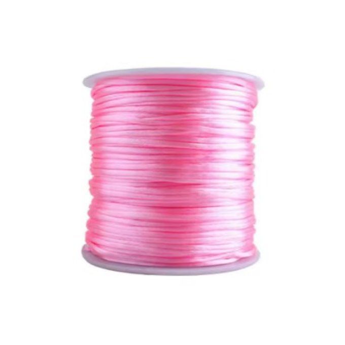 Cordon nylon satiné 1.5 mm - Rose