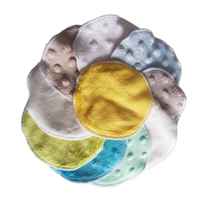 Lingettes lavables minky polaire rondes Lot de 10 - DEST 11