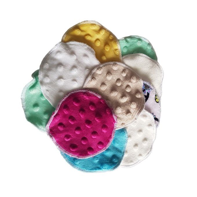 Lingettes lavables minky polaire rondes Lot de 10 - DEST 8