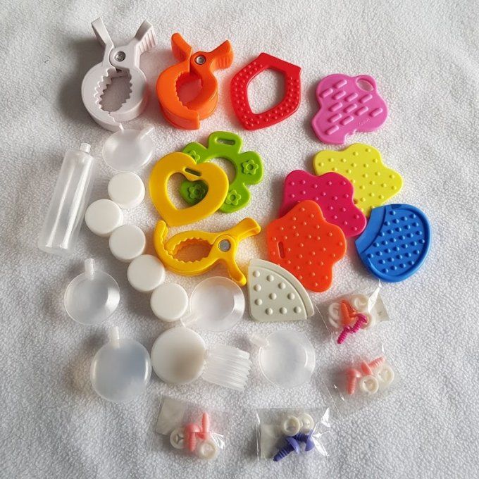 Lot mercerie bruitage anneau dentition destockage