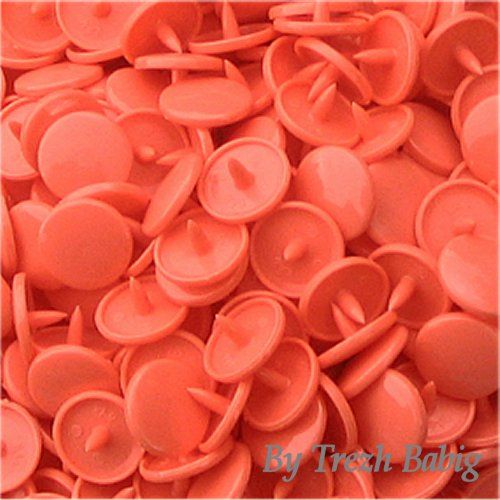 Jeux pressions Kam rondes T5 brillant - B17 - Corail