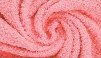 Tissu éponge coton - Rose corail