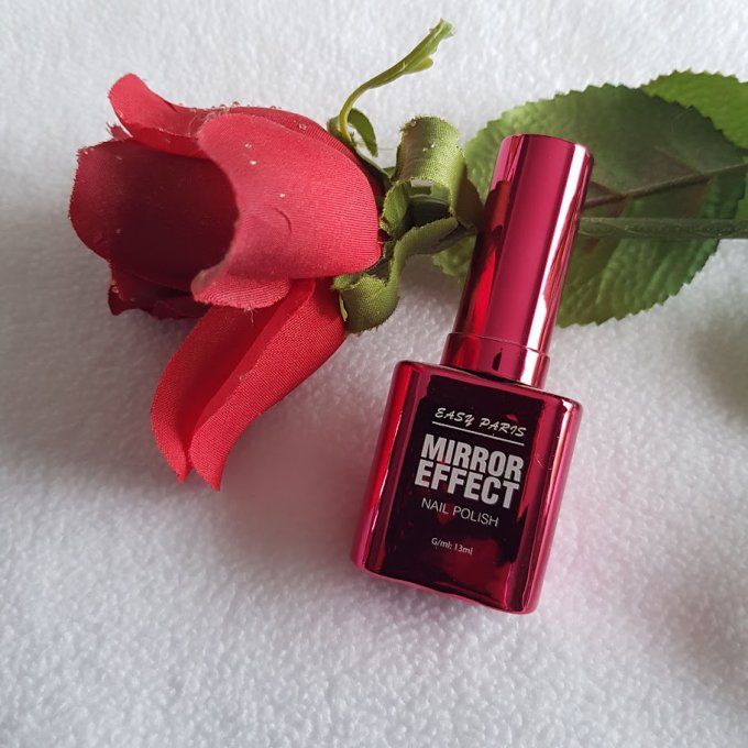Vernis effet métallique miroir